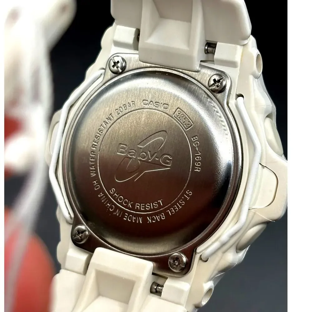 Casio Baby-G BG169R-7D White Pink Digital 200M Women’s Watch NWT